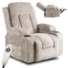 Dönthető masszázsfotel BOX bézs bársony