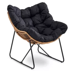 FIN Lounge Fotel Fekete