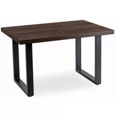 TOMAS Kihúzható asztal 130-230 cm Dió/Fekete