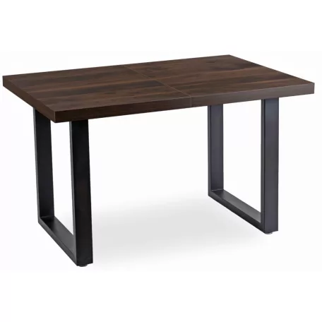 TOMAS Kihúzható asztal 130-230 cm Dió/Fekete
