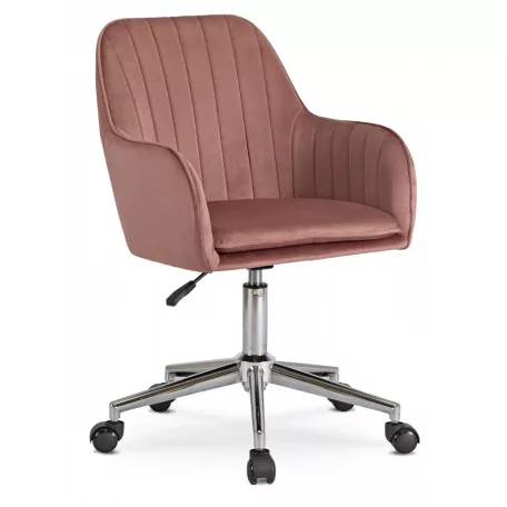 TOM Rózsaszín Bársony Forgószék