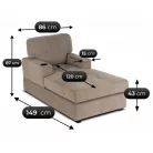 NEO bézs színű nyugágy