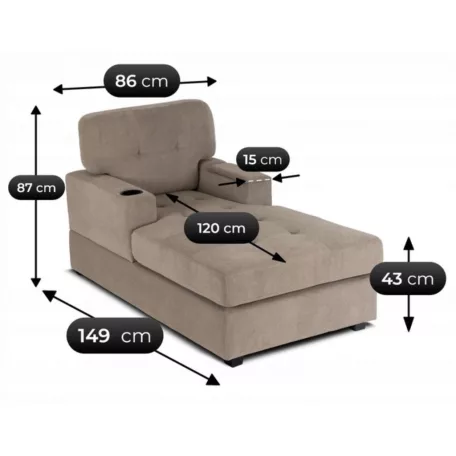 NEO bézs színű nyugágy