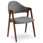 RUIZ szék szürke/diófa