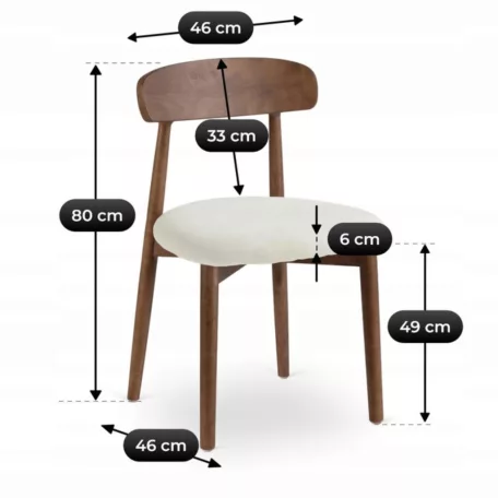 ALVIN Szék Dió/Bézs