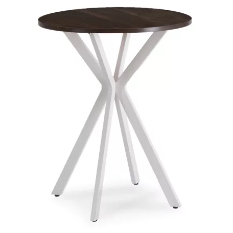 LAUREN asztal 60 cm Dió/Fehér