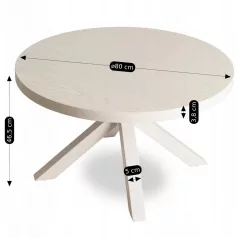 LINCOLN bézs/kasmír asztal