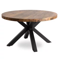 LINCOLN asztal rusztikus tölgy/fekete