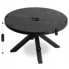 LINCOLN Fekete Asztal