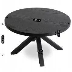 LINCOLN Fekete Asztal