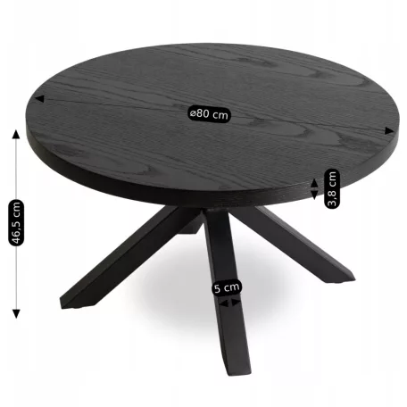 LINCOLN Fekete Asztal