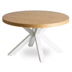 LINCOLN asztal, aranytölgy/fehér