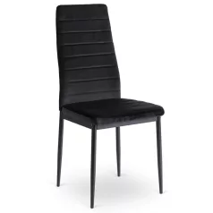 NARIS fekete bársony szék