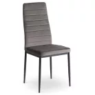 NARIS szürke bársony szék