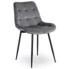 CHRIS szürke bársony szék