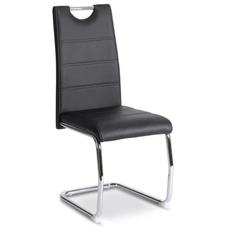 LOPEZ szék, fekete, műbőr