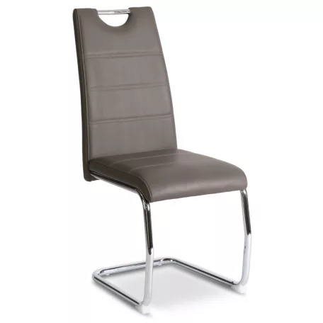 LOPEZ szék, szürke, öko bőr