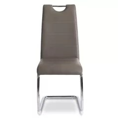 LOPEZ szék, szürke, öko bőr
