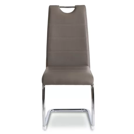 LOPEZ szék, szürke, öko bőr