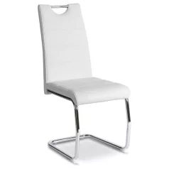 LOPEZ szék, fehér, műbőr