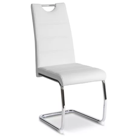 LOPEZ szék, fehér, műbőr