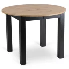 HARRY Kihúzható asztal 102-142 cm Artisan tölgy/fekete