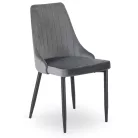 BARI szürke bársony szék