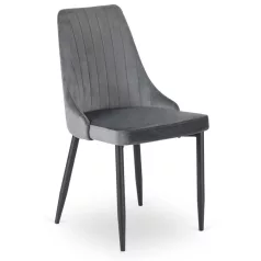 BARI szürke bársony szék