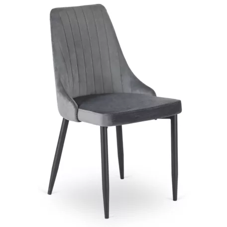 BARI szürke bársony szék