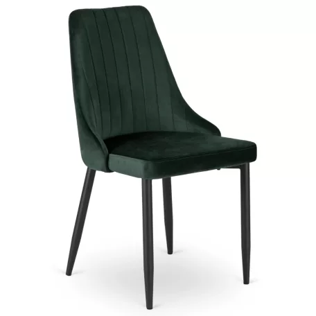 BARI zöld bársony szék