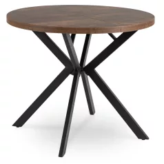 LUGO Kihúzható asztal 90-190 cm rusztikus tölgyfa/fekete