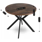 LUGO Kihúzható asztal 90-190 cm rusztikus tölgyfa/fekete