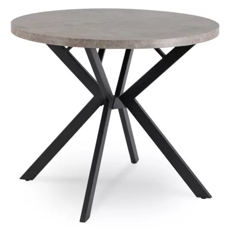 LUGO Kihúzható asztal 90-190 cm Beton/Fekete