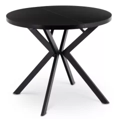 LUGO Kihúzható asztal 90-190 cm Fekete