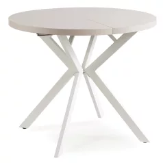 LUGO Kihúzható asztal 90-190 cm Kasmír/Fehér