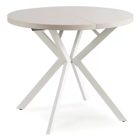 LUGO Kihúzható asztal 90-190 cm Kasmír/Fehér