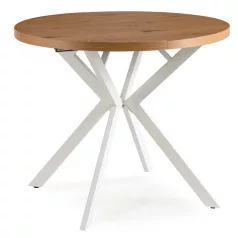 LUGO Kihúzható asztal 90-190 cm Aranytölgy/Fehér