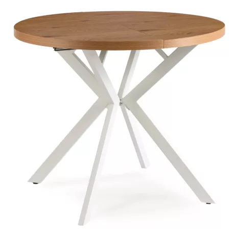 LUGO Kihúzható asztal 90-190 cm Aranytölgy/Fehér