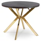 LUGO Kihúzható Asztal 90-190 cm Fekete/Arany