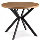 DORIAN Kihúzható asztal 80-160 cm Arany Tölgy/Fekete