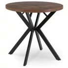 DORIAN Kihúzható asztal 80-160 cm Rusztikus tölgy/fekete