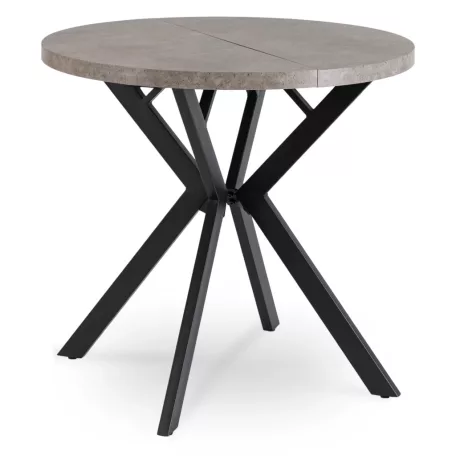 DORIAN Kihúzható asztal 80-160 cm Beton/Fekete