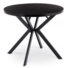 DORIAN Kihúzható asztal 80-160 cm Fekete