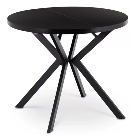 DORIAN Kihúzható asztal 80-160 cm Fekete