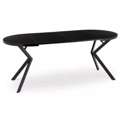 DORIAN Kihúzható asztal 80-160 cm Fekete