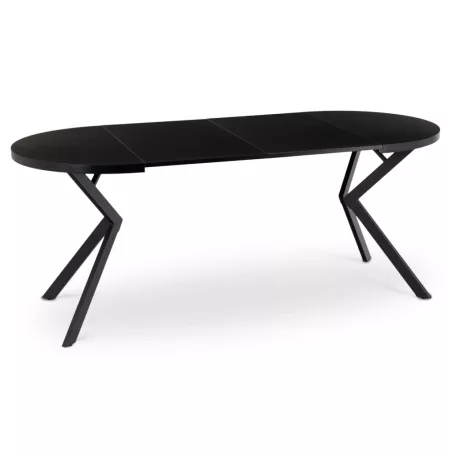 DORIAN Kihúzható asztal 80-160 cm Fekete