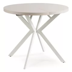 DORIAN Kihúzható asztal 80-160 cm Kasmír/Fehér