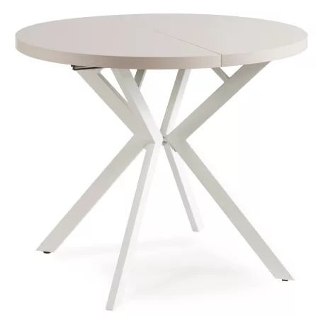 DORIAN Kihúzható asztal 80-160 cm Kasmír/Fehér