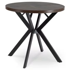 DORIAN Kihúzható asztal 80-160 cm Dió/Fekete