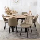 Asztal MAX kinyitható 80-160 cm tölgy Artisan/Fekete